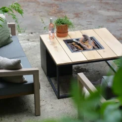 COSILOFT 100x100x47 Black Frame/ Teak Top -Goedkope Leef Tuin Winkel cosi fires cosiloft 100 black frame teak top 1000x667 620e4241d28fa l
