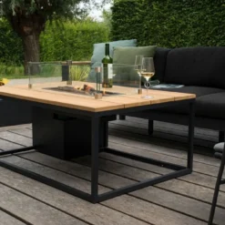 COSILOFT 120x80x47 Black /Teak -Goedkope Leef Tuin Winkel cosi fires cosiloft 120 black frame teak top 1000x667 620e4246cd6be l