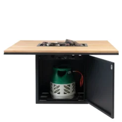 Cosi Fires Cosiloft 120 Relax Dining Black Frame /Teak Top -Goedkope Leef Tuin Winkel cosi fires cosiloft 120 relax dining black frame teak top 1614072228 l