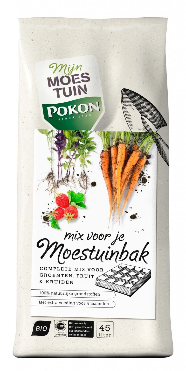 Pokon Bio Mix Voor Je Moestuinbak 45L 1 Pokon Bio Mix Voor Je Moestuinbak 45L
